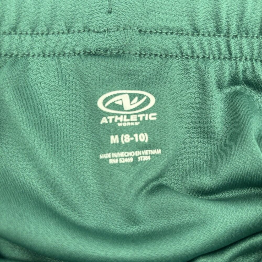 Athletic Works Womens Running Shorts Medium 8-10 Teal White Navy Gym Active - Picture 13 of 16